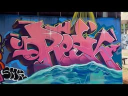 Underwater Graffiti Letters for Acre Graffiti Festival