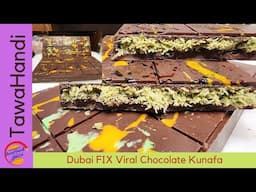 Viral crunchy Dubai FIX pistachio chocolate ba - FIX Kunafa Chocolate