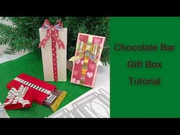 Handmade Kisses Chocolate Bar Packaging |Slim Gift Box Tutorial- #Alinacutle #AlinaCraft #christmas