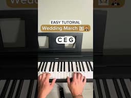 How to Play Wedding March #piano #viral #easytutorial #pianotutorial #tutorial #easypiano