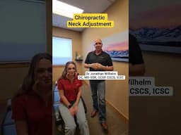 Chiropractic NECK Adjustment #chiropractor #neckcracking