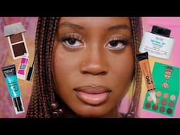 Everyday Drugstore Makeup Tutorial for Darkskin WOC *Detailed* Beginner Friendly + Tips