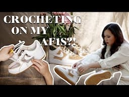 Crocheting on Sneakers?! | Espadrille AF1s