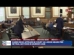 WATCH LIVE: Karen Read appears in court as judge hears pre-retrial motions.