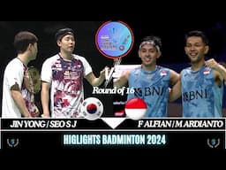 JIN Y/SEO S J (KOR) vs F ALFIAN/M ARDIANTO (INA)[MD]R16 | LI-NING china Masters 2024 Badminton