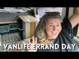 VanLife Errands, Mini Grocery Haul, and Testing the Bluetti Charger 1