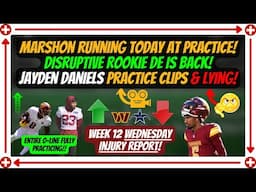 🎥Marshon RUNNING Today! DISRUPTIVE Rookie DE is BACK Practicing! Jayden Practice Clips! & LYING🤣