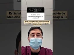 Estás interesado en la homologación de Medicina en Australia? Envía mensaje a IG @cjmedicina