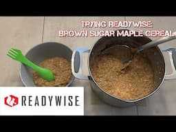 READYWISE Brown Sugar Maple Cereal : Emergency Food Supply Bucket : 25 Year Shelf Life : Costco