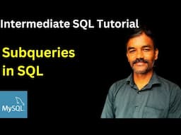 Subquery in SQL | Intermediate SQL tutorial | nested subquery