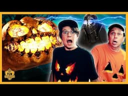 Halloween Monster Crabs & Scary Pumpkin Head Ghost Battle FunQuesters Aaron & LB!