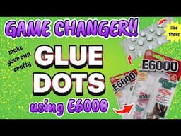 JUST AS GOOD AS THOSE WE BUY!  Easy Way To MAKE YOUR OWN glue dots!