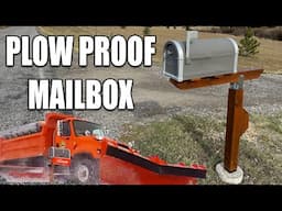 DIY Mailbox Post that Swings | SnowPlow Proof with Concrete Footing | How to Build and Install