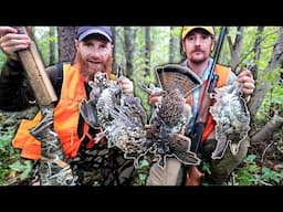 7-Days Hunt, Camp, Explore in Canada - 12 Grouse Kills, 3 Delicious Meals (SUPERCUT!!!)