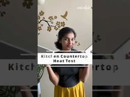 Best countertop for Indian kitchen part 2 - Heat test