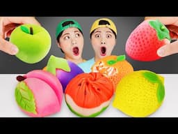 Rice Cake Fruit Dessert Mukbang DONA