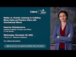 Watson Lecture Promo – Nov. 20, 2024: Katerina Chatziioannou