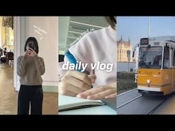 daily vlog | working a 9 to 5 job 👩🏻‍💻, balancing school with life and work, writing thesis, etc