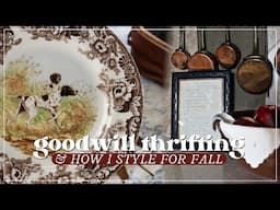 GOODWILL THRIFTING & STYLED THRIFT HAUL! | Thrift With Me For Home Decor