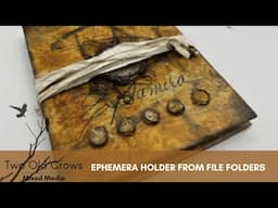 Create an Ephemera Holder from File Folders | DIY Craft Tutorial | #tagasister