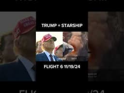 Donald Trump watches starship flight six with Elon Musk at Space X #starship #Spacex #elonmusk