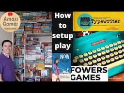 How to play Typewriter Spiel Essen Flowers Games AmassGames -NOTE! Rules based on demonstrator teach