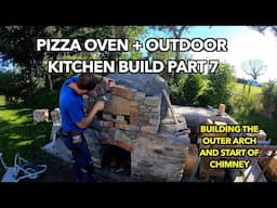 Pizza oven build part 7 - Outer arch and forming chimney