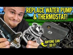 HOW TO REPLACE WATER PUMP & THERMOSTAT ON A 2010 MAZDA 3 | P0126