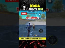 Secret Koda Character Ability Test 😱 || OB47 Update - Free Fire #shorts