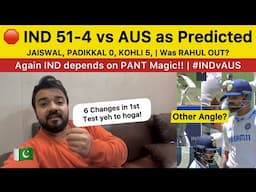 IND 51-4 vs AUS TOP ORDER Collapse as Predicted | Ind depends on PANT | IND vs AUS 1st Test live