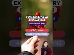 Express Entry Draw Weekly Recap | November 18 to 22