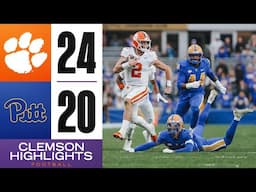 Clemson Football || Cade Klubnik Scores 50-Yard Touchdown to Secure the 24-20 Win Against Pittsburgh