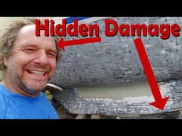 31 Hidden Damage. Cracked Keel Catamaran Repair.