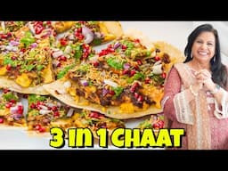 Farah Wali Meri New Favorite 3 In 1 Chaat! Masala Dosa Style Samosa & Pakora Chaat Recipe - RKK