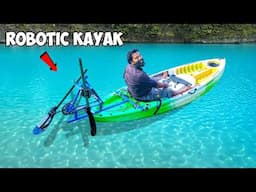 Robot Powered Kayak | ഈ റോബോട്ടിന് വഞ്ചി തുഴയാൻ പറ്റുമോ | M4 Tech |