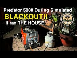 Predator 5000 generator BLACKOUT testing - it ran it ALL!!