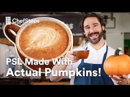 We Turned Fresh Pumpkins Into a Delicious Pumpkin Spice Latte! @chefsteps