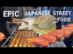 EPIC JAPANESE STREET FOOD, DOTONBORI, OSAKA – MELON PAN, KOBE BEEF, TAKOYAKI, YAKISOBA, OKONOMIYAKI