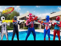 What If All Spider-Man Bros In 1 City ??? || Hey All PRO Spider-Man , Go To Trainning Nerf Gun !!!