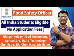 Food Safety Officer vacancy 2023 | Food Safety Officer Recruitment 2023 | FSO job 2023 | FSO 2023