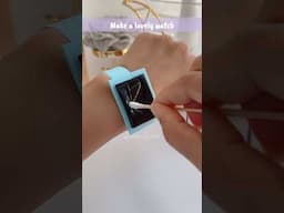 😍✨Make a lovely watch ✨#shorts #art #diy #muktaartandcraft #youtubeshortsvideos