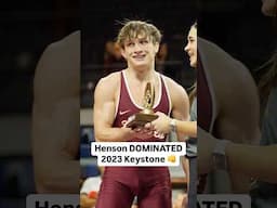 2024 NCAA champ Caleb Henson ran through the field at the 2023 Keystone Classic 👊