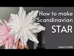 Scandinavian Decor: My fantasy crepe paper Star