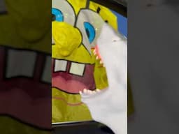 SHARK PUPPET GETS KRABBY PATTY FROM SPONGEBOB!