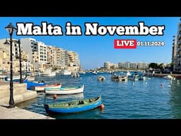 Malta in November Live walk in St Julians on 01.11.2024