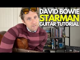 Starman by David Bowie Guitar Tutorial - Guitar Lessons with Stuart!