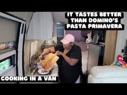 Easy Pasta Primavera Recipe for Two | Simple and Delicious | Van Life Cook |#whereistiffany