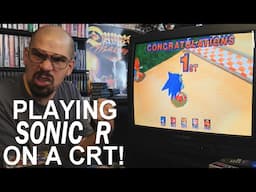 Sonic R for Sega Saturn on a CRT (Memory Lane)