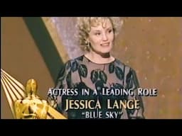 Jessica Lange wins Actress in a Leading Role for "Blue Sky"