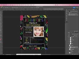 First Day of School Photoshop Template Tutorial